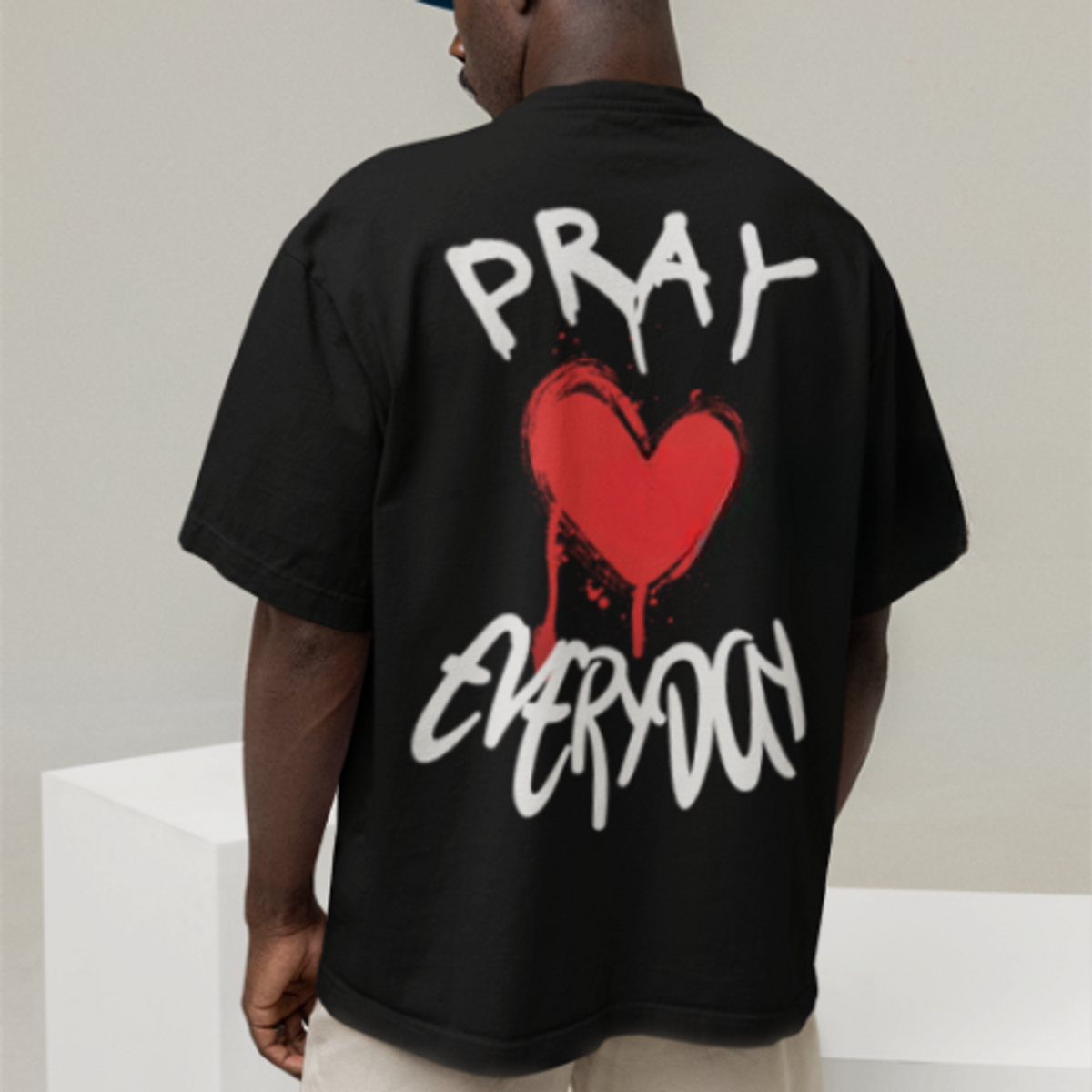 Nome do produto: Camiseta Street Wear Pray Preta