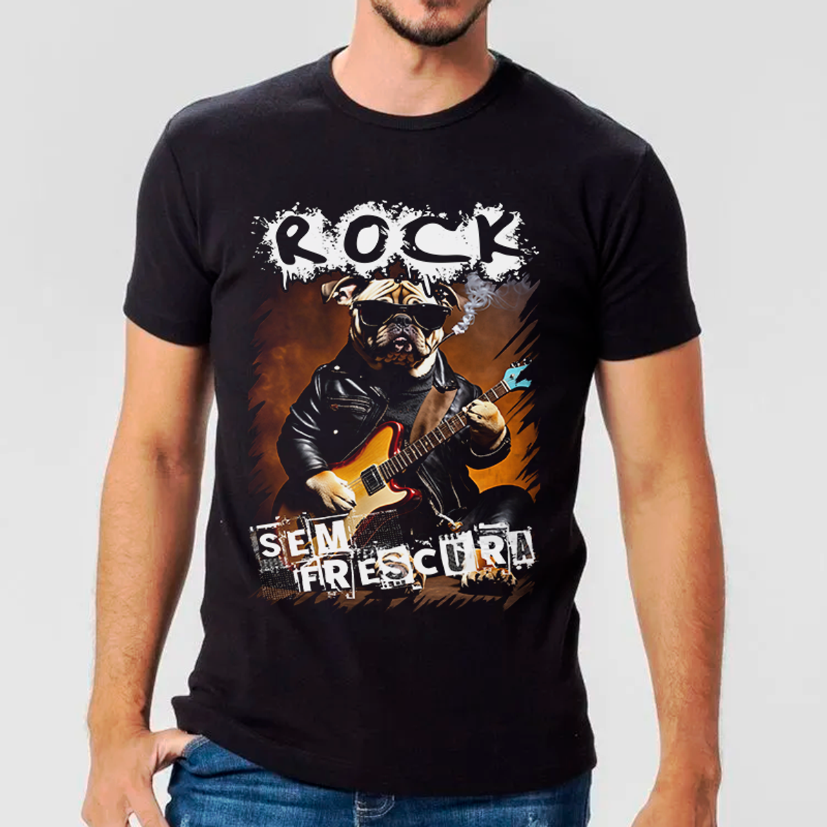 Nome do produto: Camiseta Classic Rock Sem Frescura 5