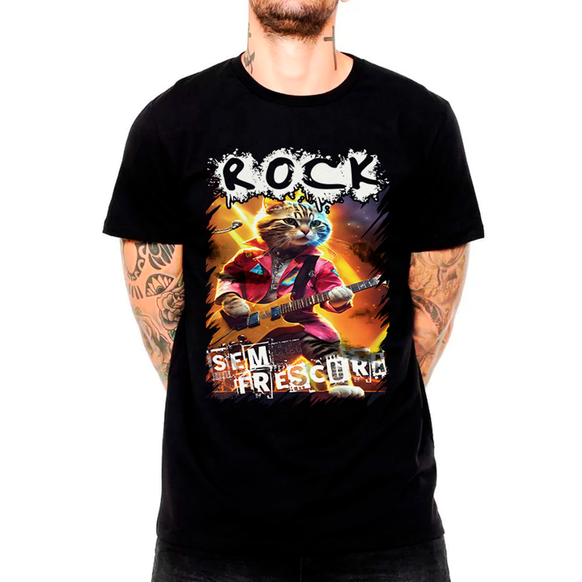 Nome do produto: CAMISETA CLASSIC ROCK SEM FRESCURA 7