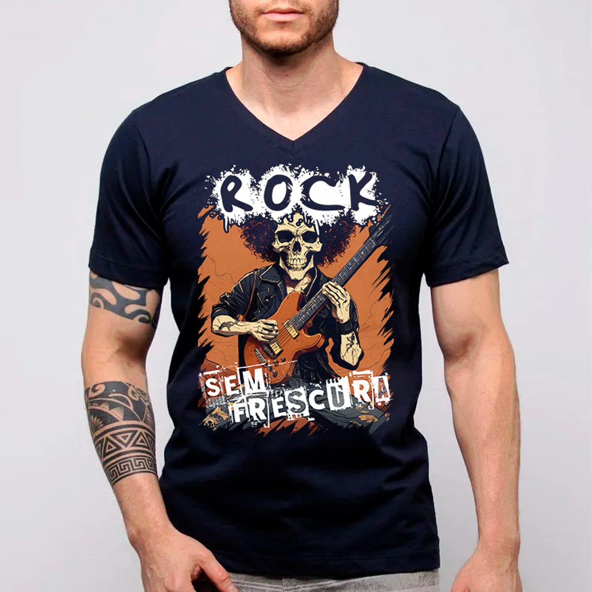 Nome do produto: Camiseta Classic Rock Sem Frescura 3