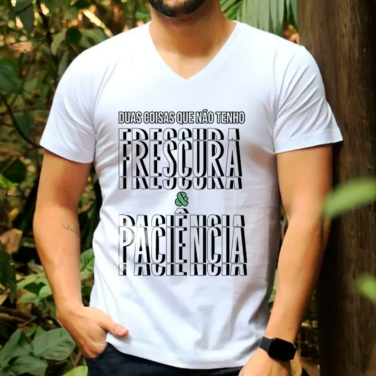 Nome do produto: Camiseta Classic Frescura & Paciência