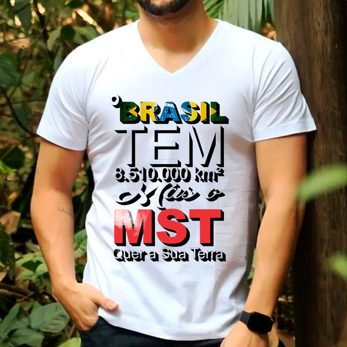 Nome do produto: Camiseta Classic Brasil e MST