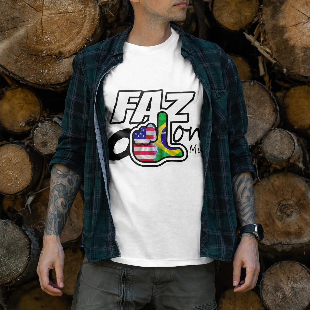 Nome do produto: Camiseta Clássic Faz o L