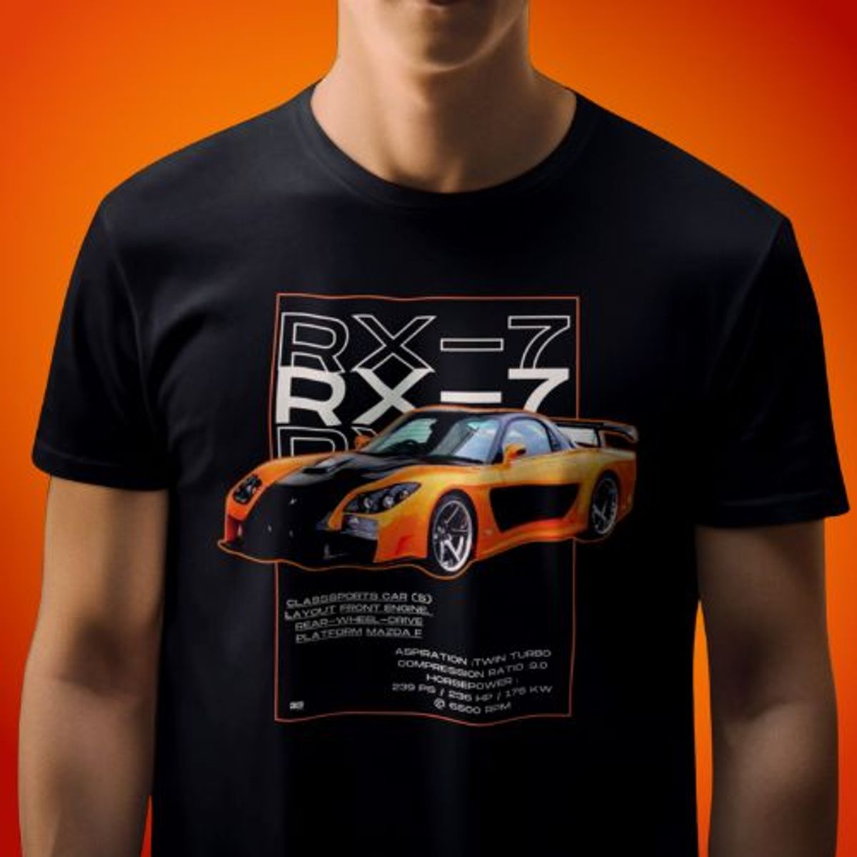 Nome do produto: MAZDA RX-7 - T Shirt Quality