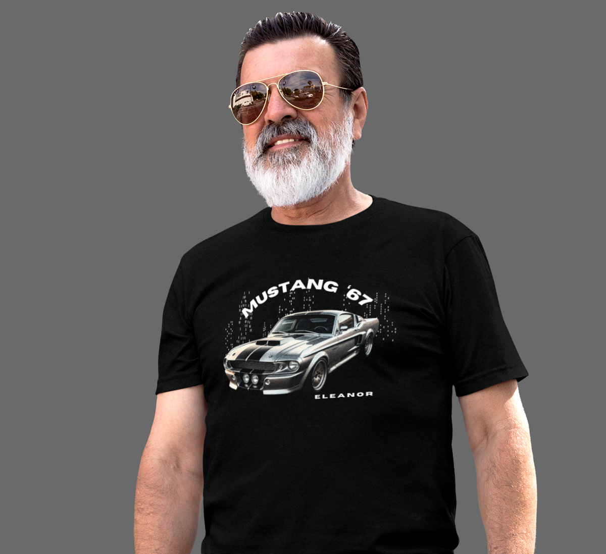 Nome do produto: Mustang 67 Eleanor - T-SHIRT QUALITY UNISSEX