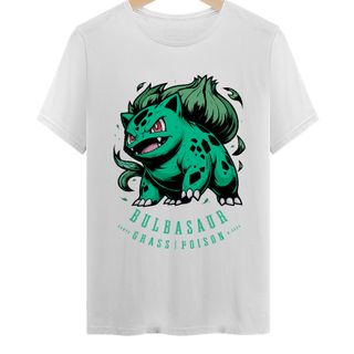 Nome do produtoCamiseta Bulbasaur - Iniciais 