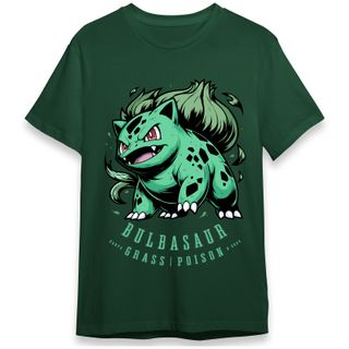 Camiseta Bulbasaur - Iniciais 