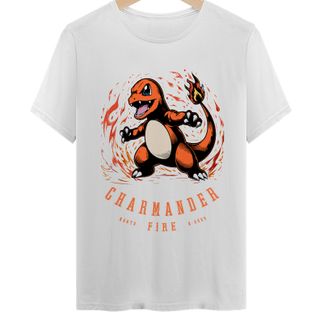 Nome do produtoCamiseta Charmander - Iniciais 