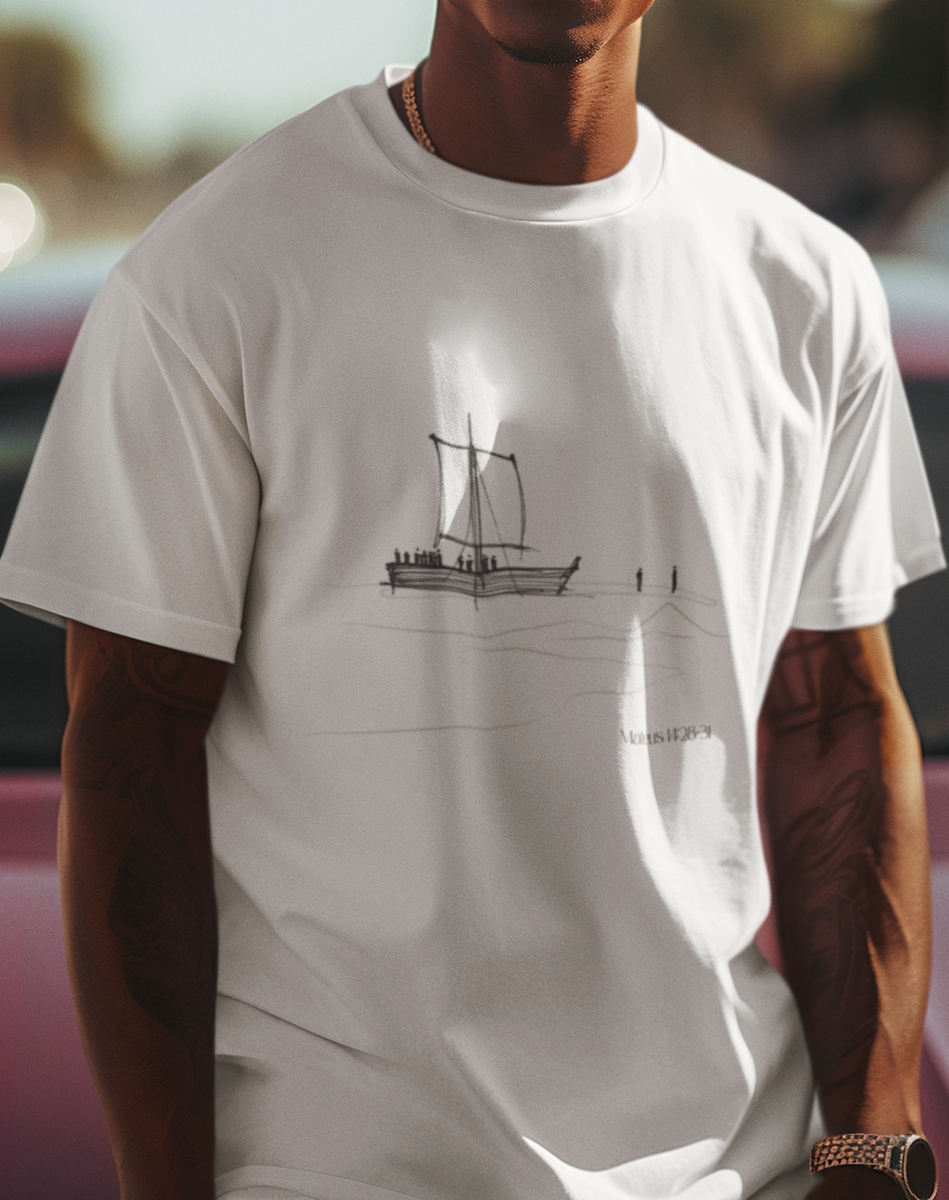 Nome do produto: Camiseta Redeemer Sobre as Águas