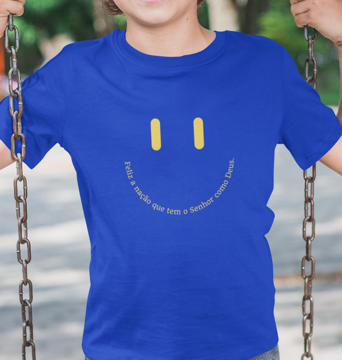 Nome do produto: Camiseta Infantil Unissex Redeemer Smile