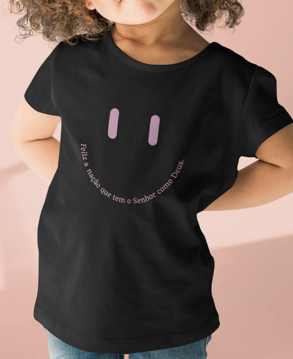 Nome do produto: Camiseta Infantil Feminina Redeemer Smile