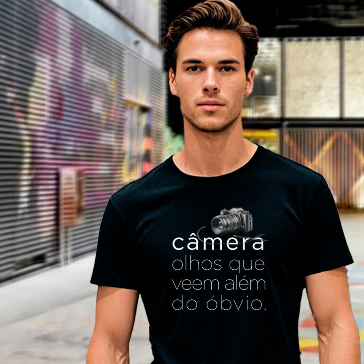 Nome do produto: Camiseta Olhar