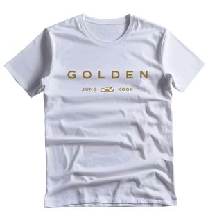Camiseta Masculina Golden Jungkook BTS