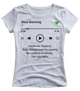 Camiseta Feminina V BTS Slow Dancing