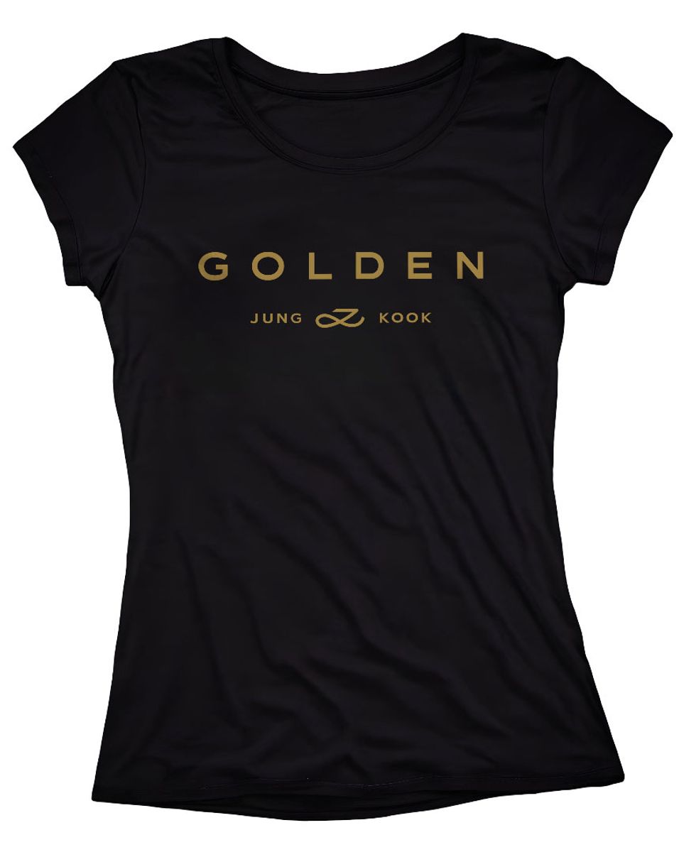 Nome do produto: Camiseta Feminina Golden Jungkook BTS