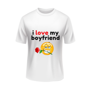 Camisa I Love My Boyfriend Branca