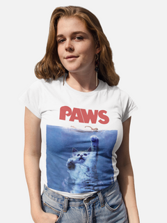 Nome do produtoCamiseta Tubarão - Paws - Branca