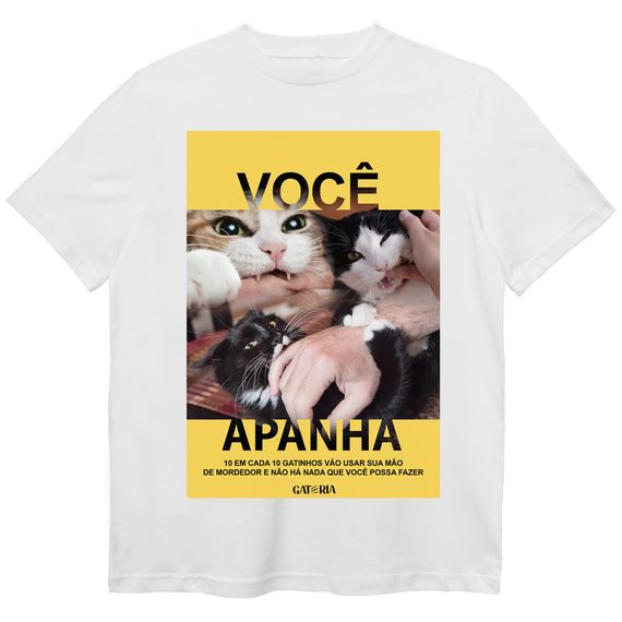 Camiseta Voê Apanha - Branco