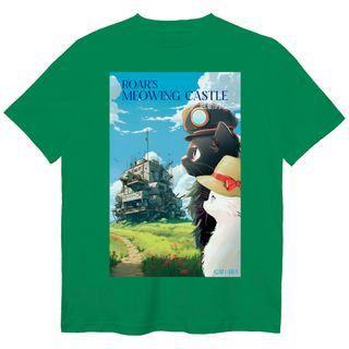 Nome do produtoCamiseta O Castelo Animado - Meowing Castle