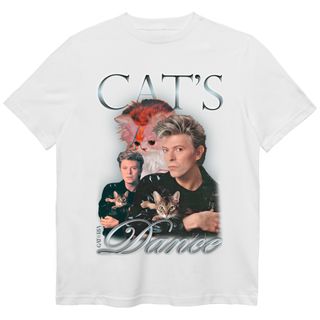 Camiseta David Bowie - Cat's Dance - Branco