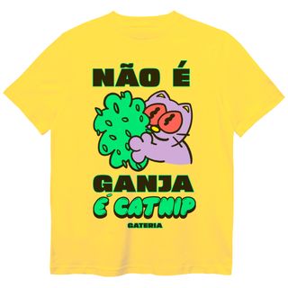 Nome do produtoCamiseta Não É Ganja, É Catnip