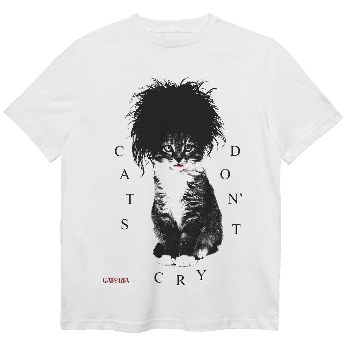 Nome do produto: Camiseta The Cure - Cats Don\'t Cry - Branco