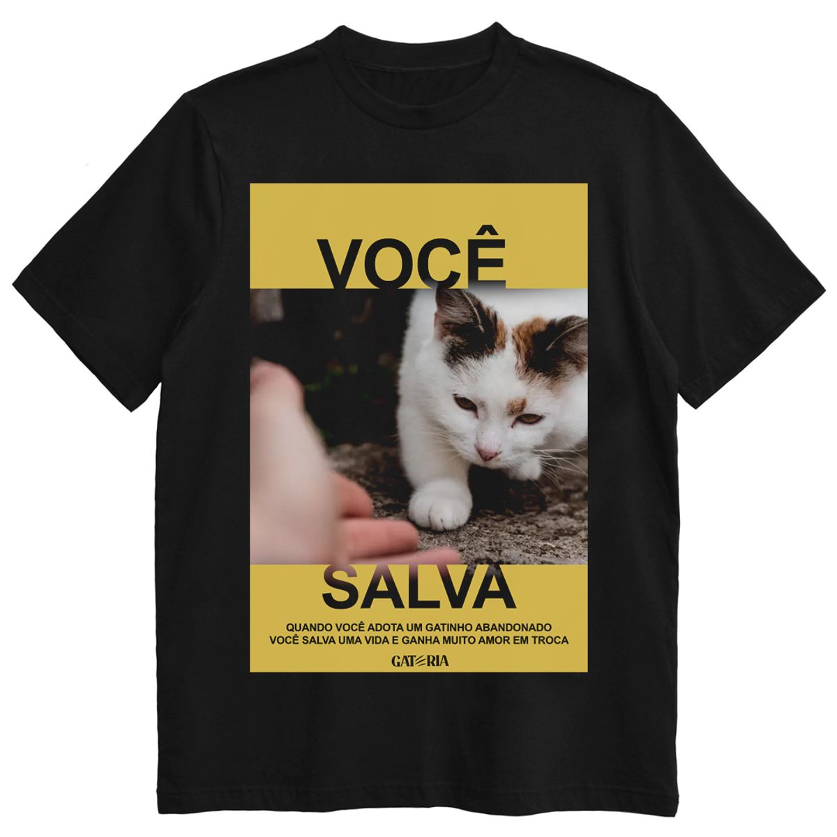 Nome do produto: Camiseta Você Salva - Preto