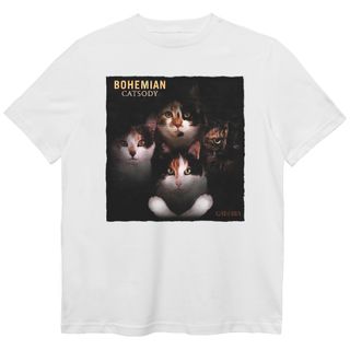 Camiseta Queen - Bohemian Catsody - Branco