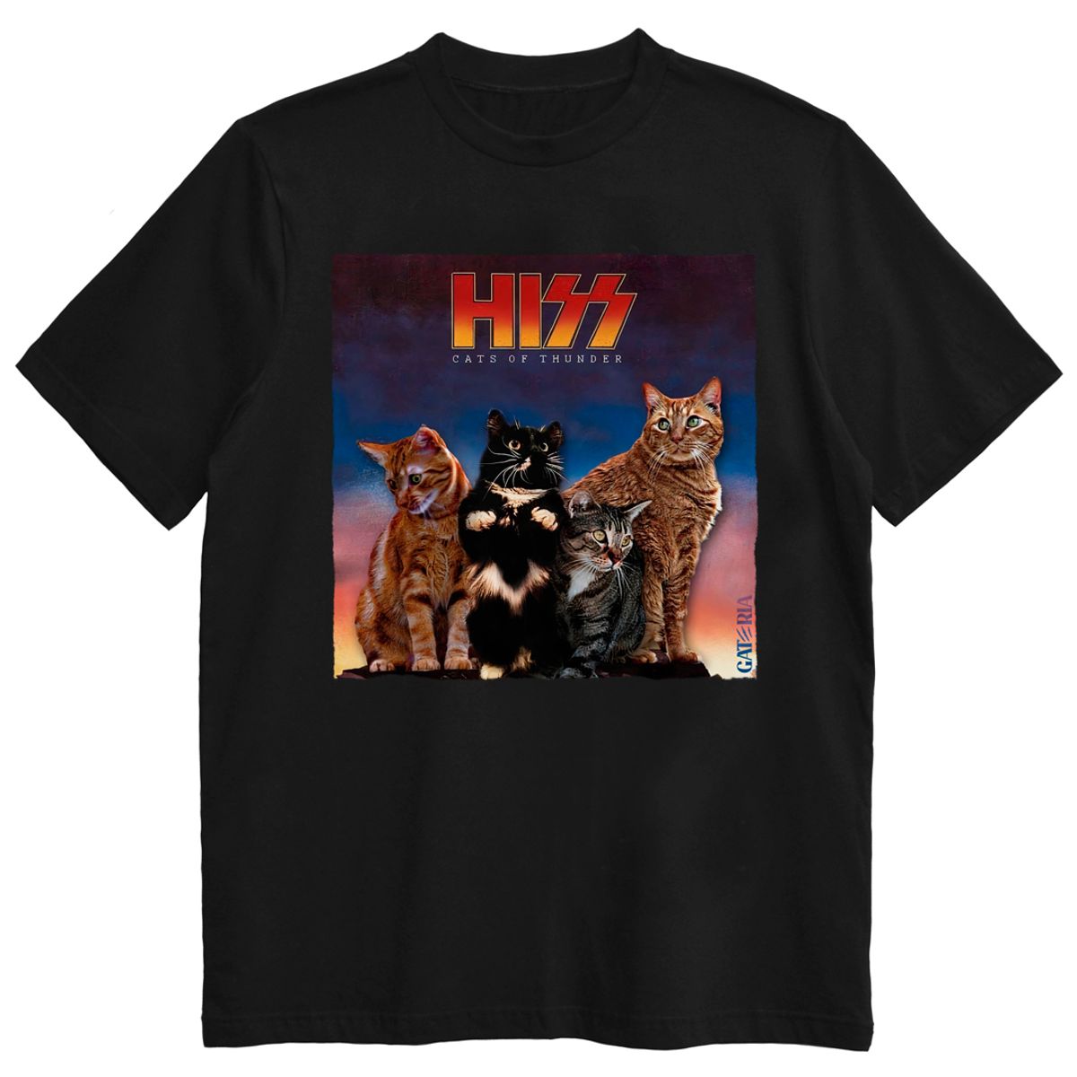Nome do produto: Camiseta Kiss - Cats Of Thunder - Preto