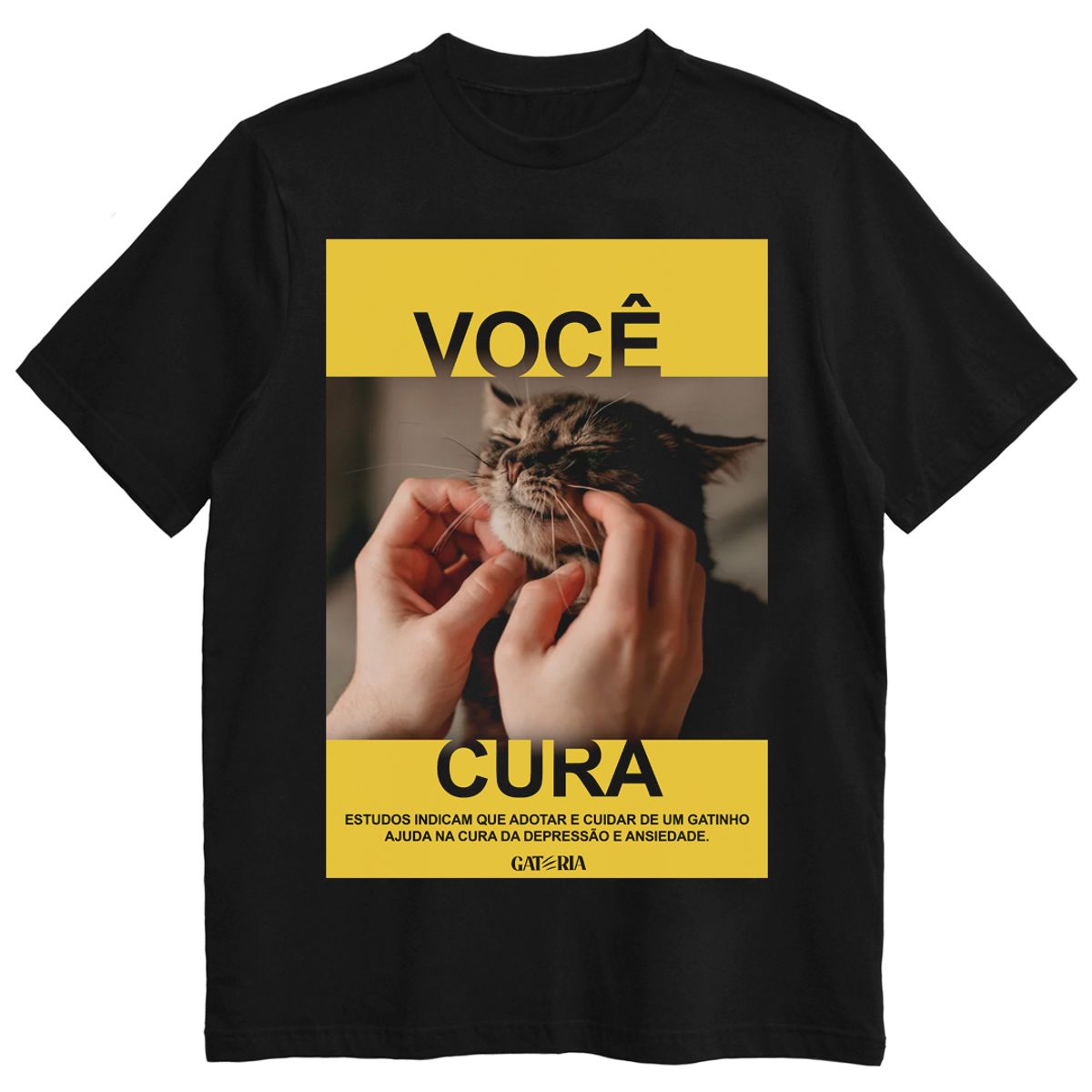 Nome do produto: Camiseta Você Cura - Preto