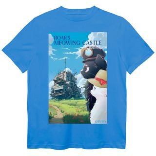 Camiseta O Castelo Animado - Meowing Castle