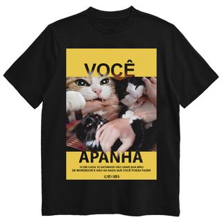 Nome do produtoCamiseta Você Apanha - Preto