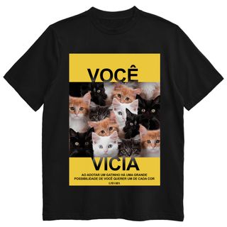 Camiseta Você Vicia - Preto