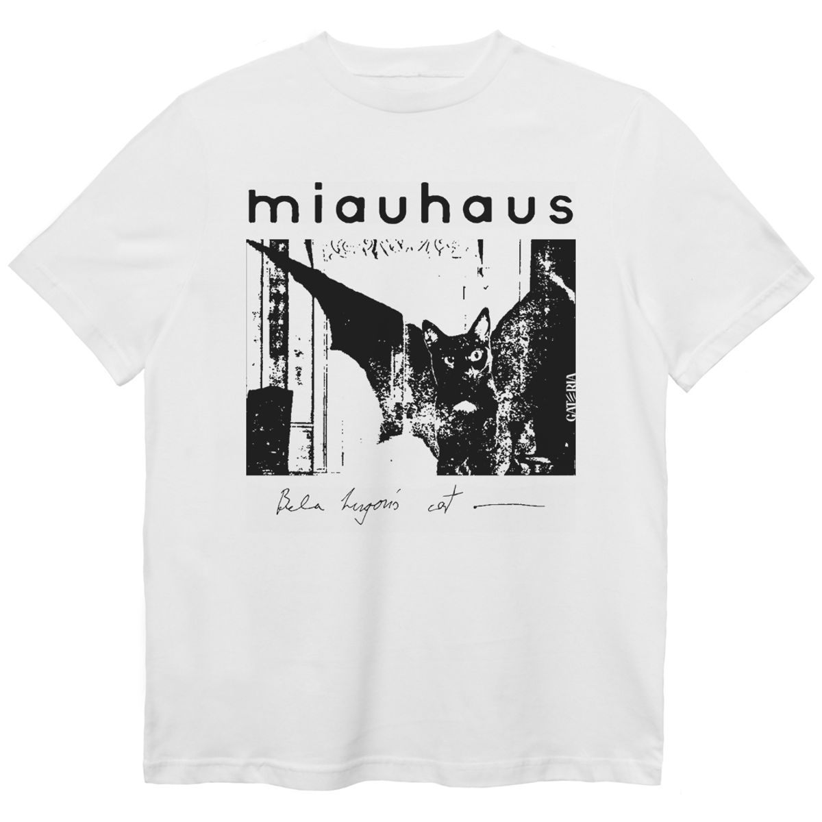 Nome do produto: Camiseta Bauhaus - Miauhaus - Branco