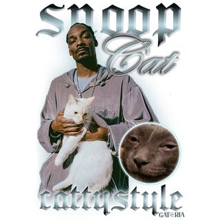Nome do produtoCamiseta Snoop Cat - Cattystyle - Branco