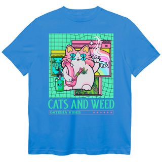 Nome do produtoCamiseta Cats And Weed
