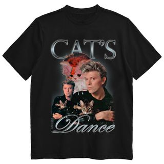Camiseta David Bowie - Cat's Dance - Preto