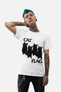 Nome do produtoCamiseta Cat Flag - Branco