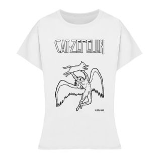 Baby Look Cat Zeppelin - Branco
