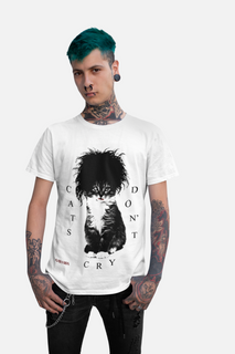 Nome do produtoCamiseta The Cure - Cats Don't Cry - Branco