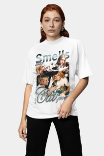 Nome do produtoCamiseta Kurt Cobain - Smells Like Cat Spirit - Branco