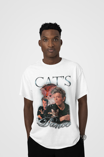 Nome do produtoCamiseta David Bowie - Cat's Dance - Branco