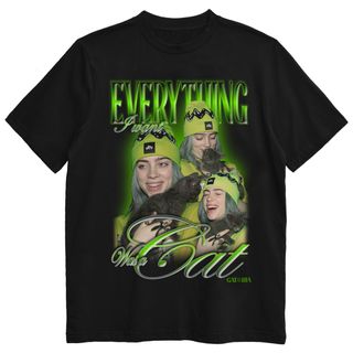 Camiseta Billie Eilish - Everything I Want Was A Cat - Preto