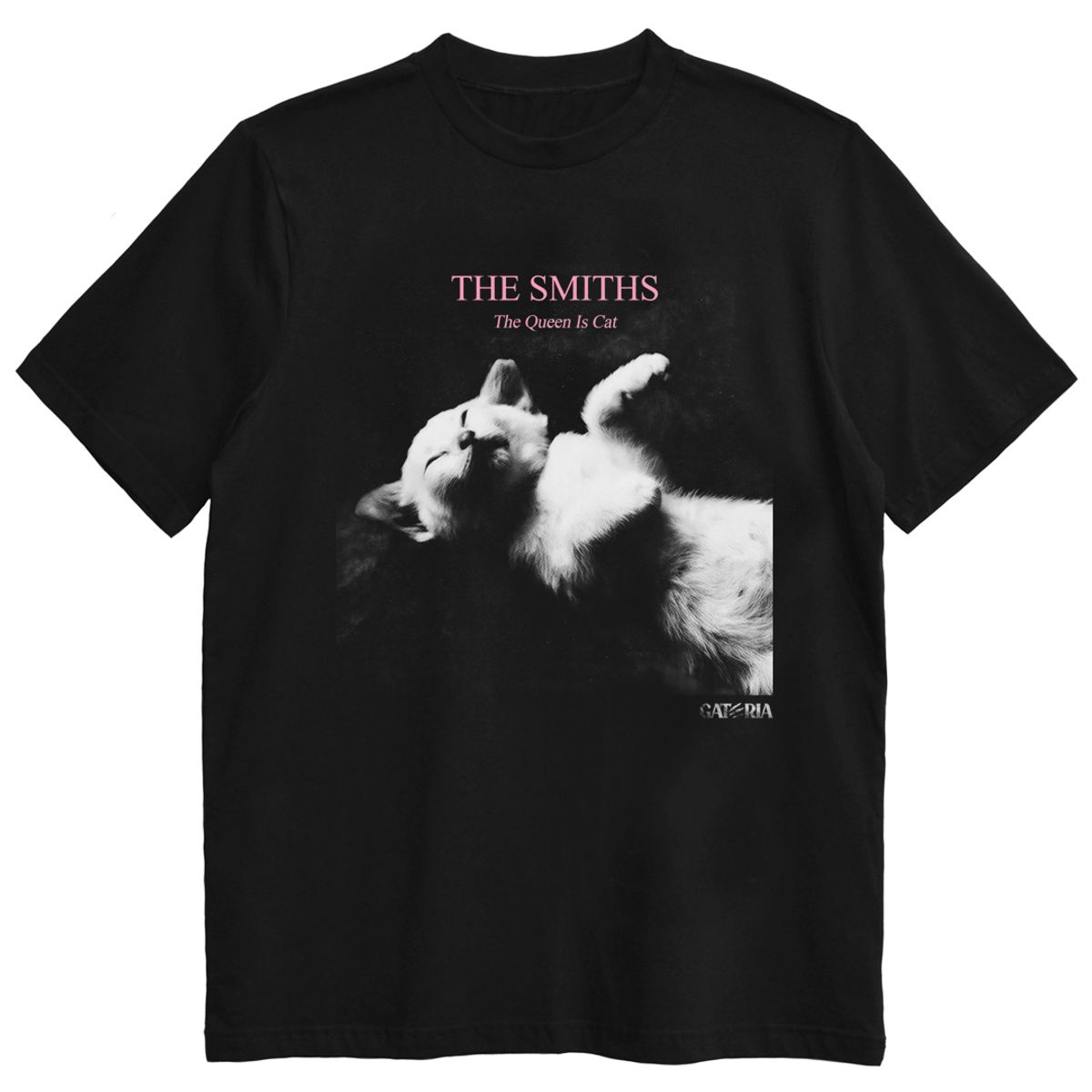 Nome do produto: Camiseta The Smiths - The Queen Is Cat - Preto