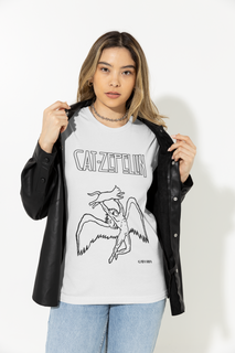 Nome do produtoCamiseta Cat Zeppelin - Branco