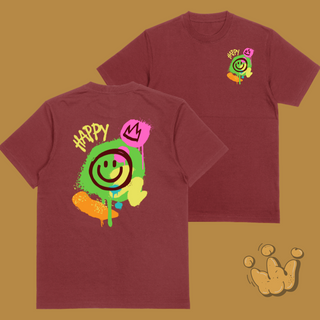 Nome do produtoCamiseta overzised -Happy emoji - 