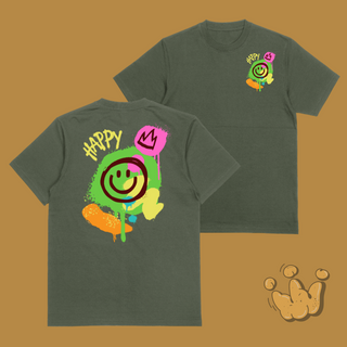 Nome do produtoCamiseta overzised -Happy emoji - 