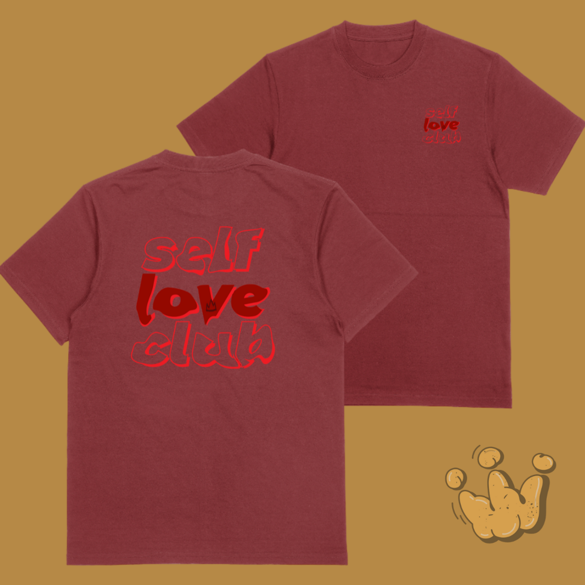 Nome do produto: Camiseta overzisd - Self love club -