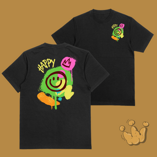 Nome do produtoCamiseta overzised -Happy emoji - 