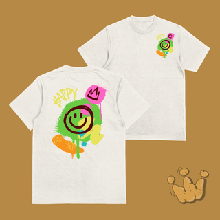 Nome do produtoCamiseta overzised -Happy emoji - 